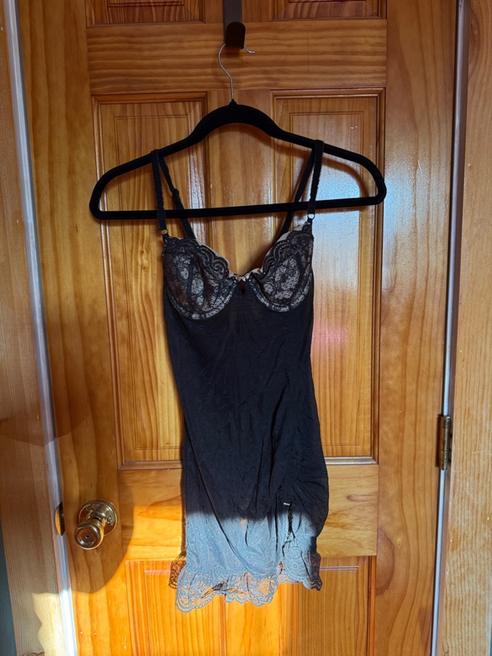 Victoria's Secret Black Lace Bra with Contrast Lining